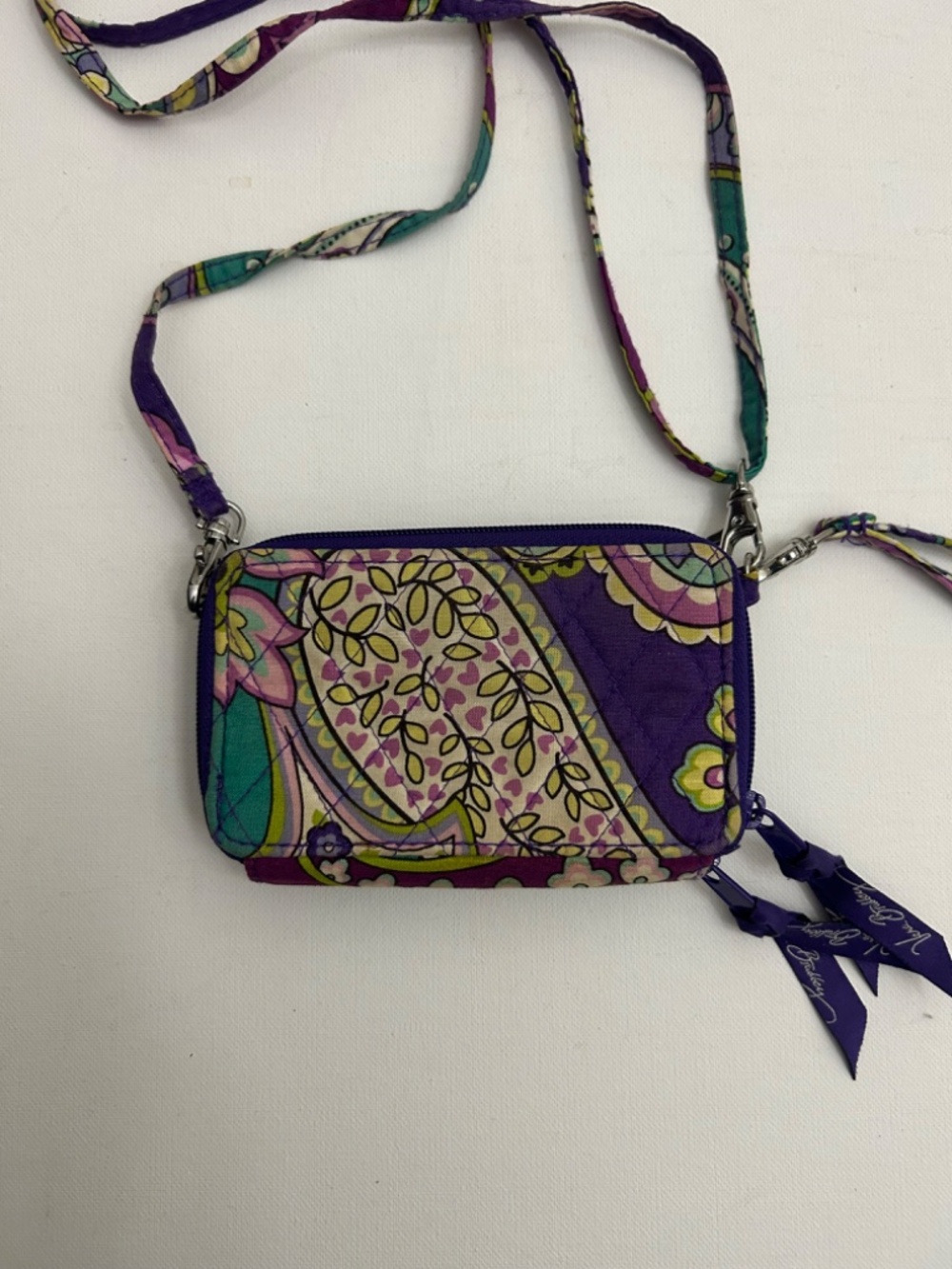Vera Bradley All-In-One Crossbody Wallet in the retired Heather pattern. - Picture 2 of 7